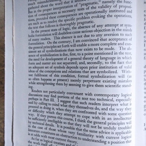 Logic The Theory of Inquiry used with cover wear