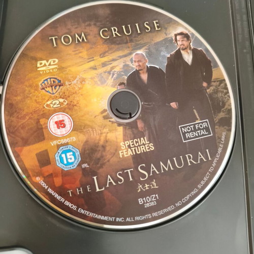 The Last Samurai DVD 2 disc widescreen edition like new