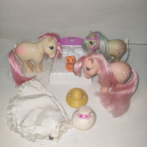 My Little Pony El Greco Snow White, Elsie, Rosalin & accessories used set