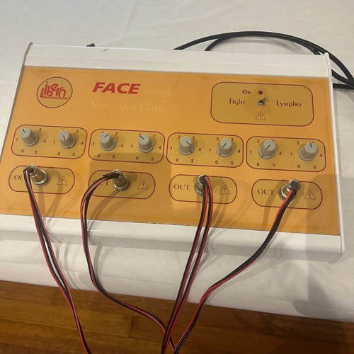 Aesthetic equipment used, package with facial electrotherapy