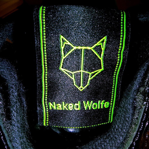Naked Wolfe Scary Chunky Platform Sneakers Black and Neon Green used