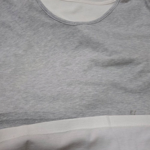 Betty Barclay short-sleeve top like new, grey with white, size UK16