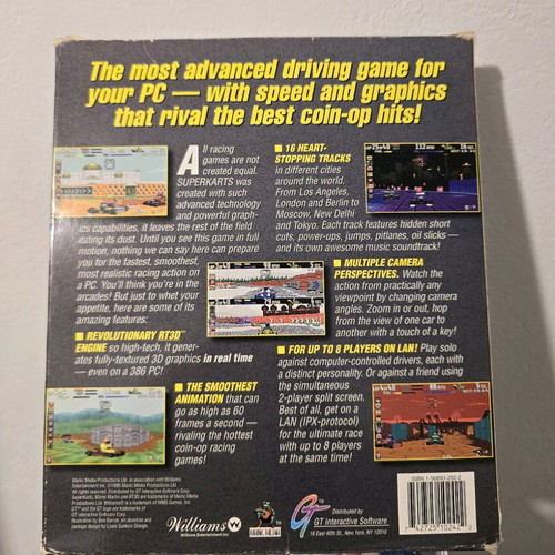 Superkarts PC big box used racing game