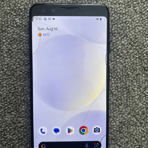 Google Pixel 3 64GB smartphone, unlocked, cracked screen