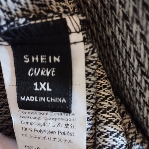 Shein pinafore dress used, grey-black with buttons