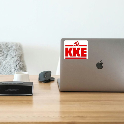 KKE sticker made to order, glossy paper