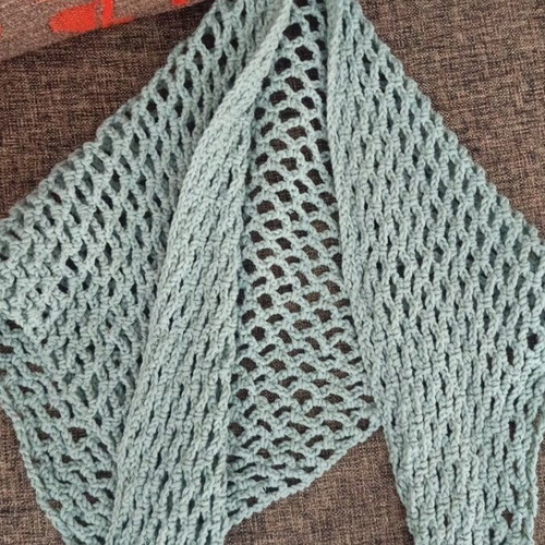 Handmade knitted bandana new with cotton yarn