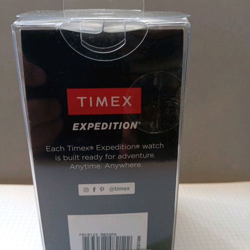 Timex men's watch like new, black, quartz, 50 mm