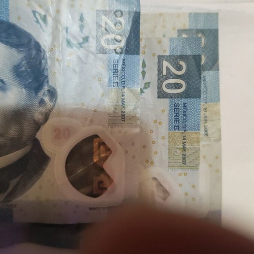 Mexico 20 Pesos banknotes like new, years 2002-2007, 6 pieces total