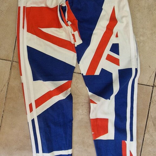 Adidas Union Jack vintage leggings XS like new, white