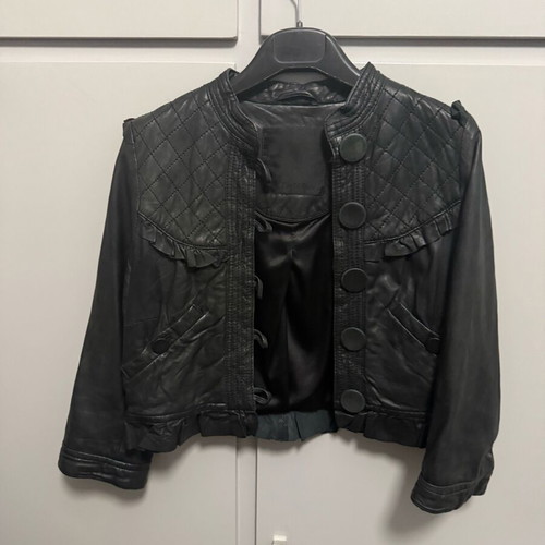 In Wear leather jacket short medium like new, black