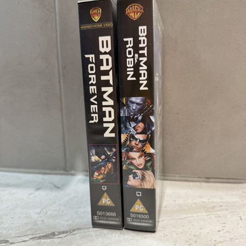 Batman Forever and Batman & Robin VHS used, adventure sci-fi fantasy