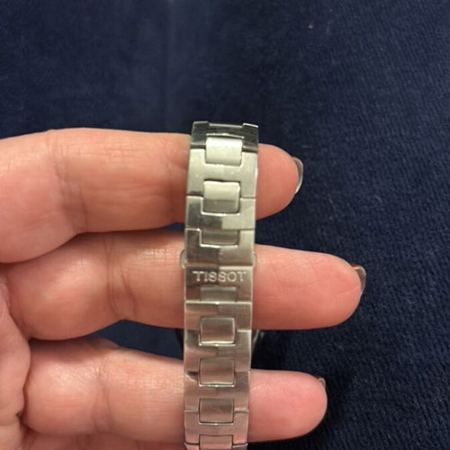Tissot women's watch used, stainless steel with diamonds