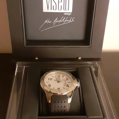 Visetti wristwatch men's used, waterproof, stainless steel