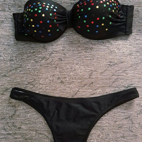 Katia Strapless Bikini Black new, size M