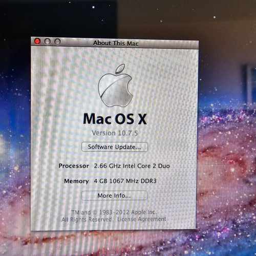 MacBook Pro 15.4" Mid 2009 used, 2.66GHz Core 2 Duo, 4GB RAM, 320GB HDD no battery