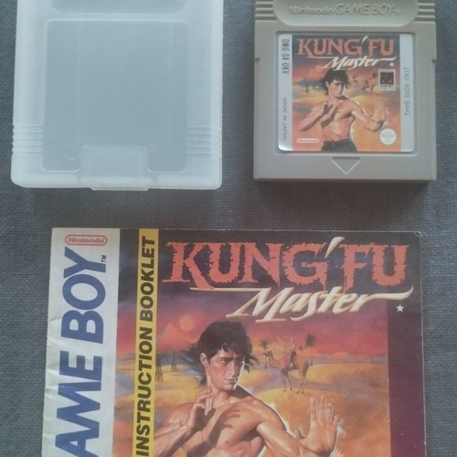 Nintendo Game Boy Kung Fu Master game with case and English manual