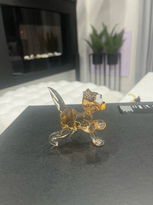Glass cat miniature like new, handmade with details