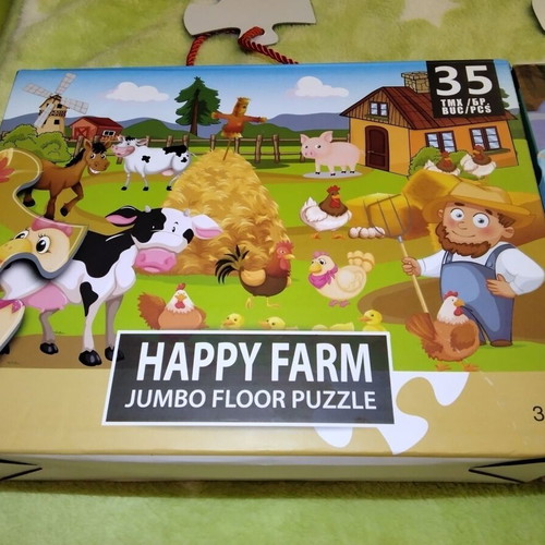 Happy Farm and Animal puzzles used, 2x35 pieces