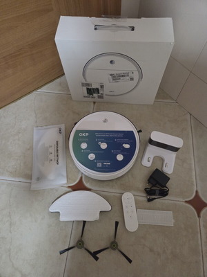 Ρομπότ σκούπα OKP K5 Pro καινούργια, ισχύς αναρρόφησης 5000Pa, WiFi έλεγχος