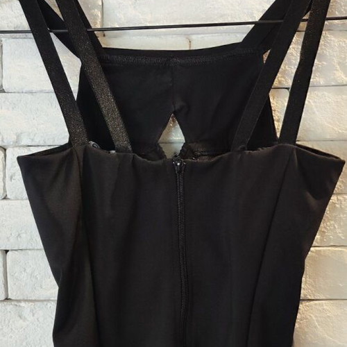 Med Party Collection corset and midi skirt set like new, black, small