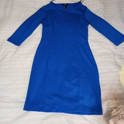 H&M office dress like new, blue