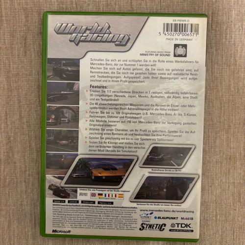 World Racing Xbox Original used, German complete