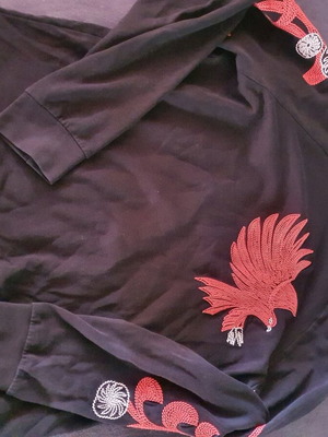 Weekday sweatshirt with embroidered designs, size L, like new