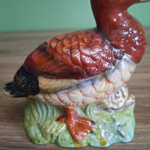Vintage porcelain duck figure like new, made in Taiwan