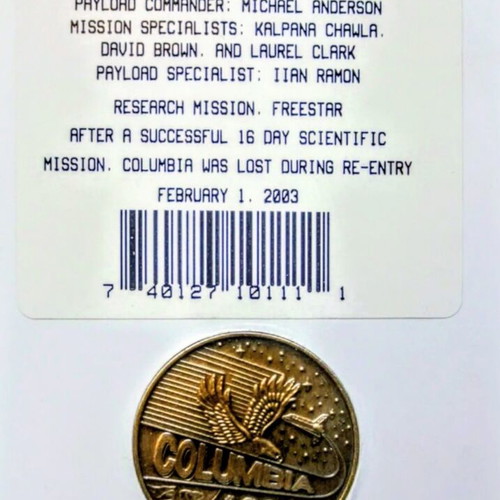 Space Shuttle Crew Emblem Collection Series bronze medal new