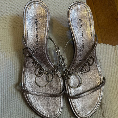 Sigerson Morrison sandals used, size 37, silver