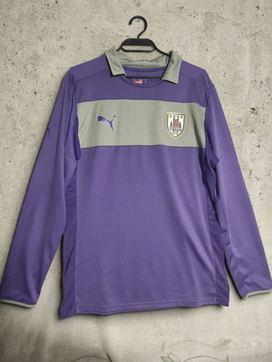 Puma Uruguay AUF Sample Long Sleeve Training Jersey Shirt, purple grey, size Large