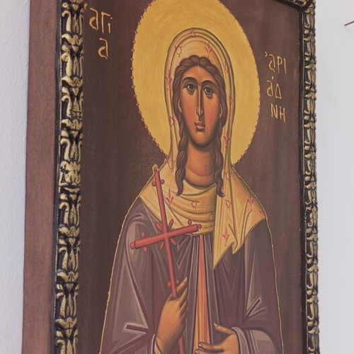 Wooden icon of Saint Ariadne, 31x23 cm