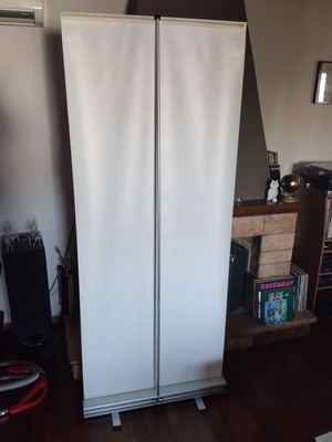 Μηχανισμός Roll Up Banner Stand, αλλαγή εκτύπωσης