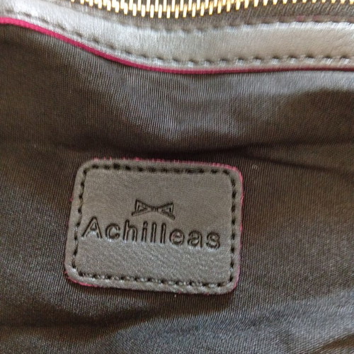 Achilleas shoulder bag new, black and fuchsia