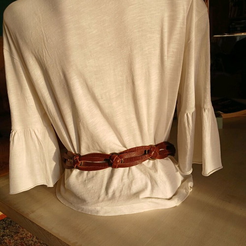 Liu Jo leather boho belt brown like new, size M