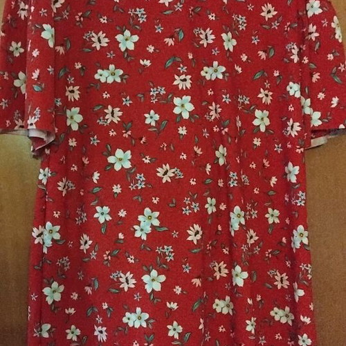 Mango mini dress like new, red floral pattern