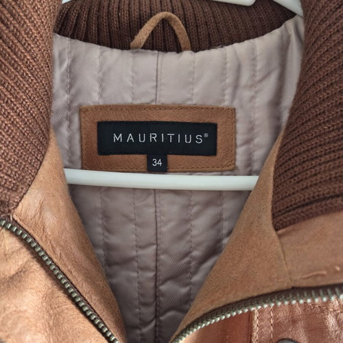 Maurices leather coat like new, brown, size XS