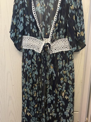 Doca kaftan with floral print, one size