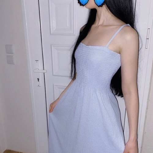 Ethereal Romantic Midi Light Blue Dress New, Size XS/34