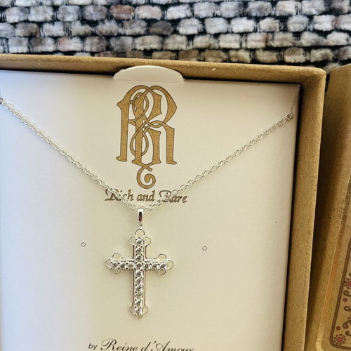 S925 Cross Necklace by Reine d'Amour New