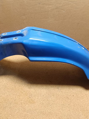 Yamaha front fender motocross enduro, white painted blue