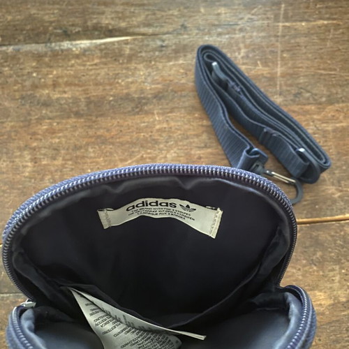 Adidas limited edition blue and gold pouch bag