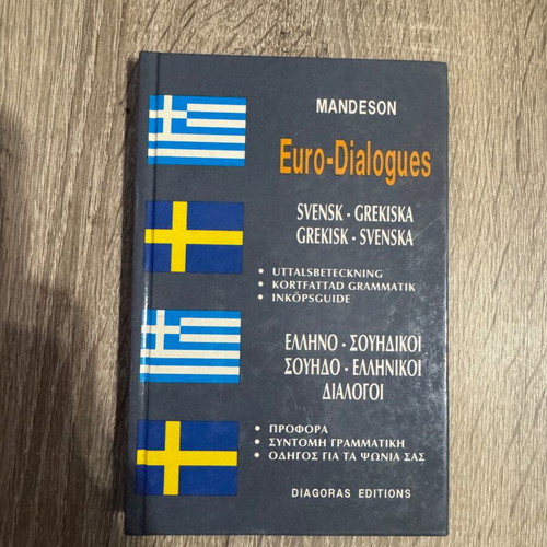 Euro Dialogues Mandeson dictionary new, Greek-Swedish and Greek-French dialogues