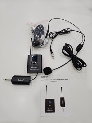 Bietrun WXM07 ασύρματο σύστημα μικροφώνου UHF 3 σε 1 καινούργιο