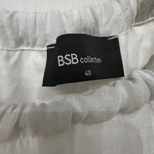 Bsb dress like new with adjustable neck ribbon, black and white