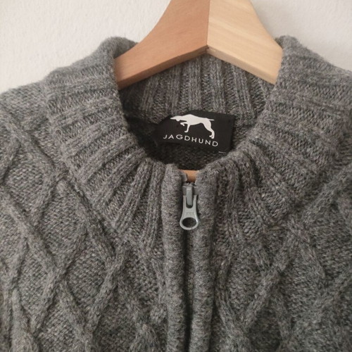 Jagdhund gray 100% wool vest XXL like new