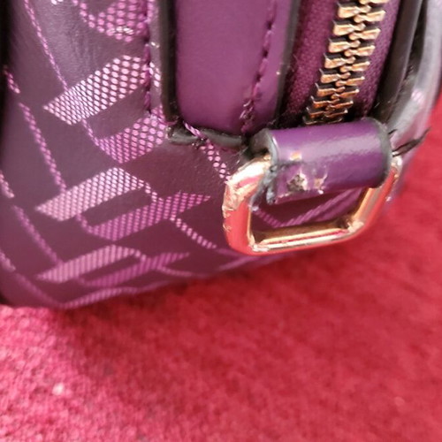 Verde crossbody bag like new, purple