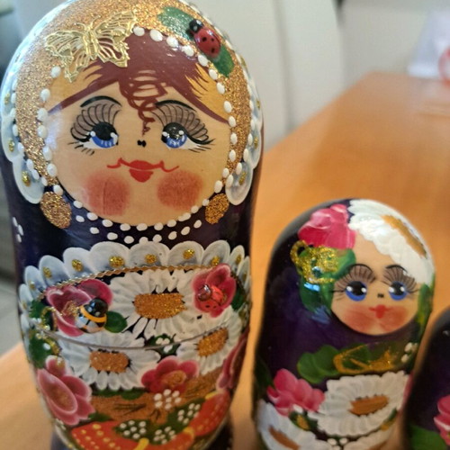 Matryoshka new with golden details