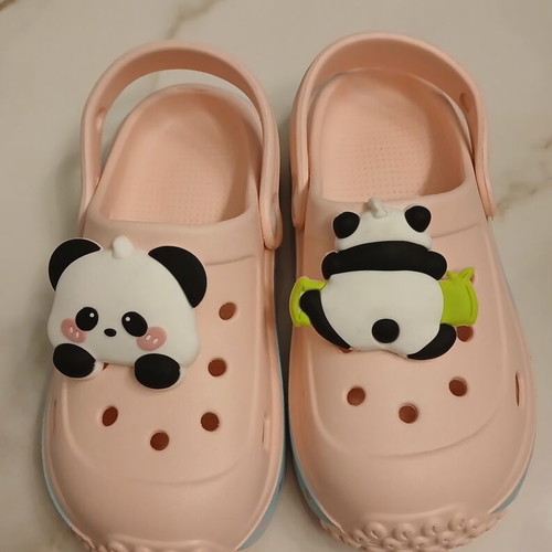 Pink children's slippers size 31.5 like new
